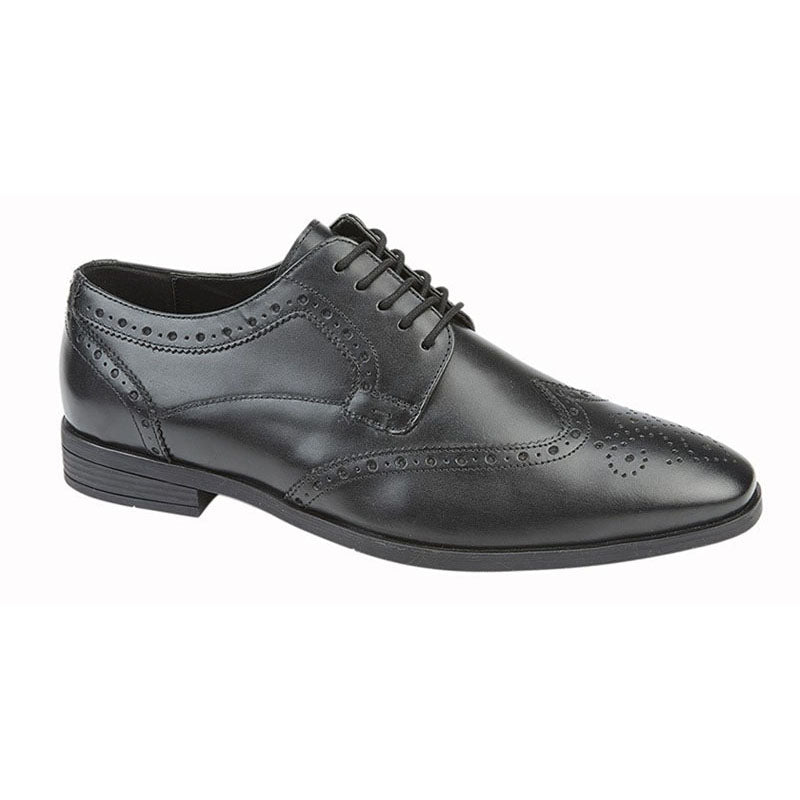 Mens Goor Leather Smart Shoes Black