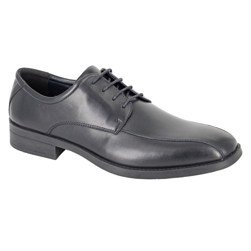 Mens IMAC Tramline Smart Leather Shoes Black