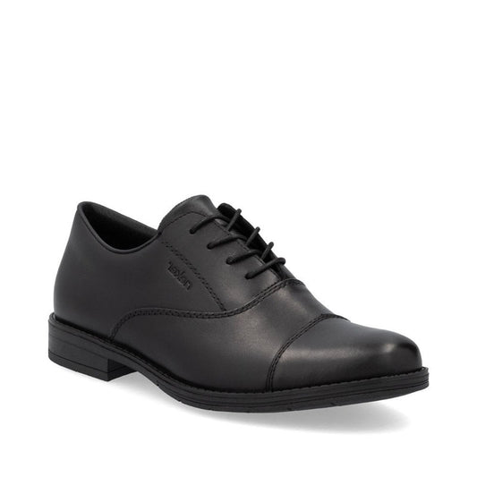 Mens Rieker Lace Up Shoes Black brookfield comfort