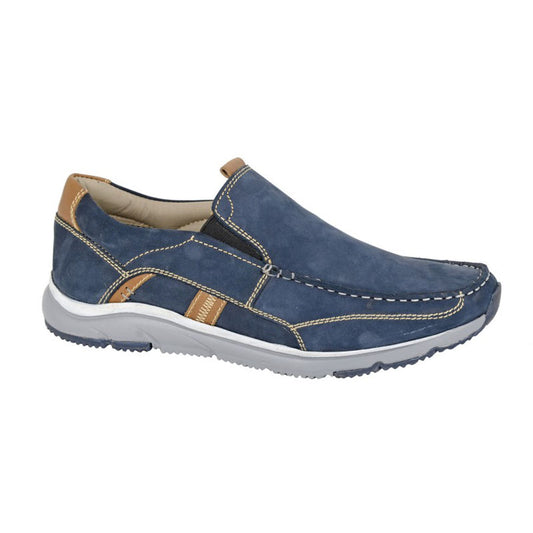 Mens Roamers Superlight Slip On Shoes Nubuck Navy