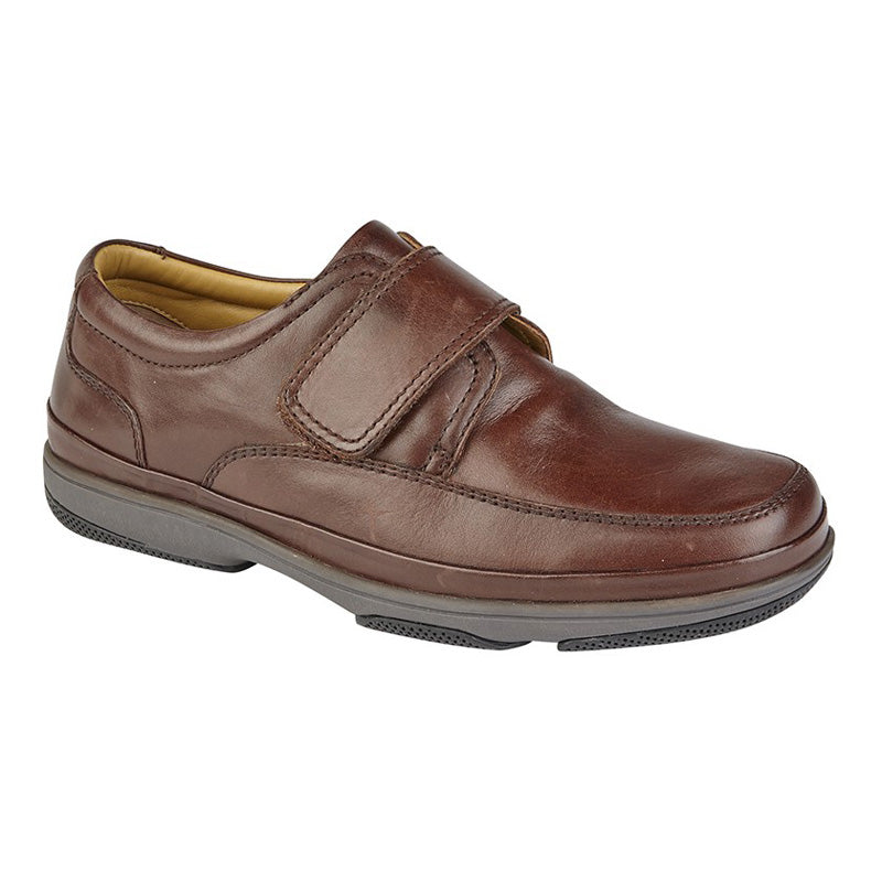 Mens Roamers Wide Fit Casual Shoe Brown