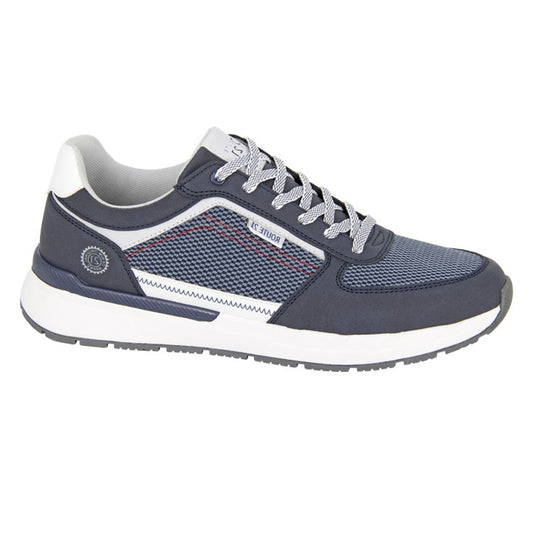 Mens R21 6 Eye Casual Trainers Navy