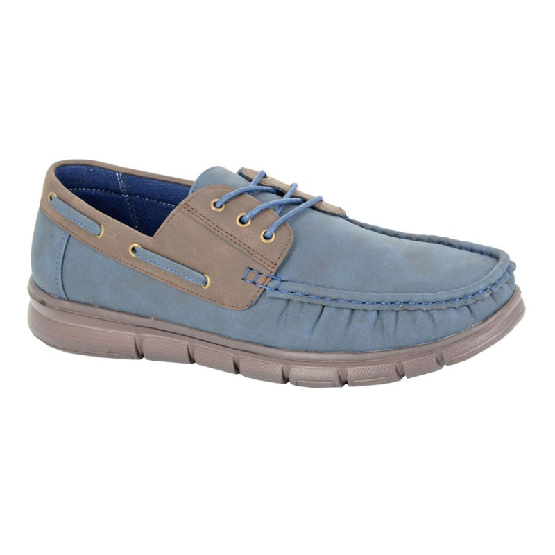 Mens Scimitar Boat Shoes Navy