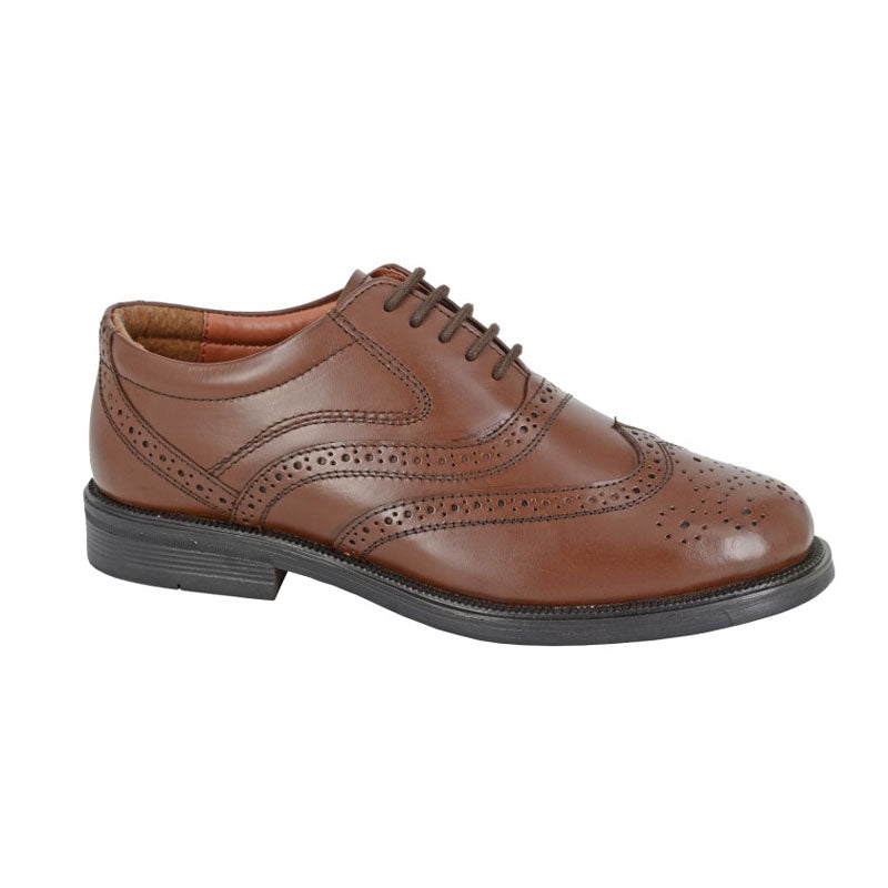 Mens Scimitar Leather Shoes Brown