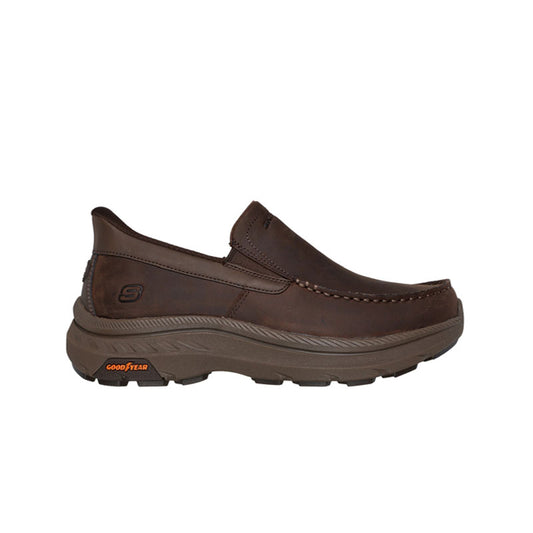 Mens Skechers Slip Ins Relaxed Fit Pollard Osgood Shoes Brown