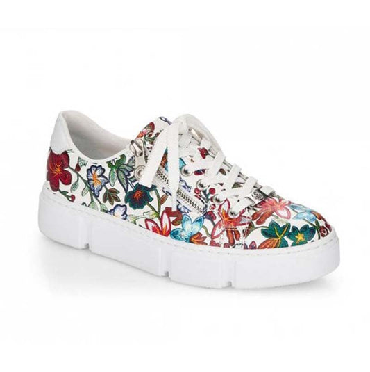 Womens Rieker Floral Trainer-style Shoes Multi-Colour