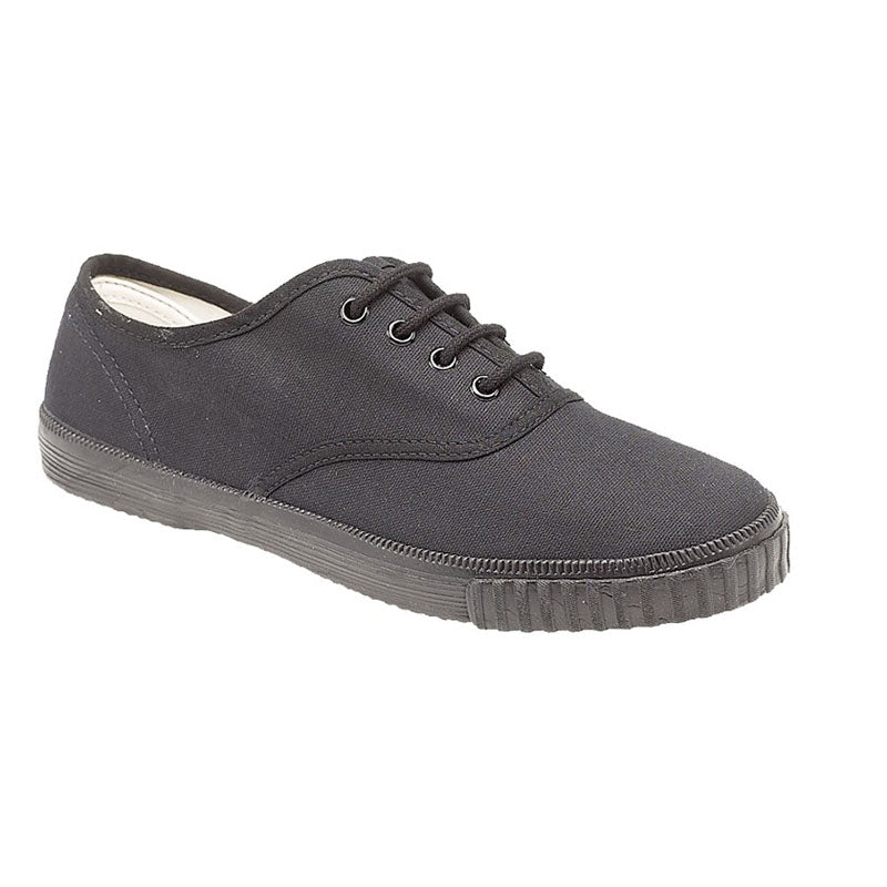 Mens Rdek Senior Canvas Trainers Black