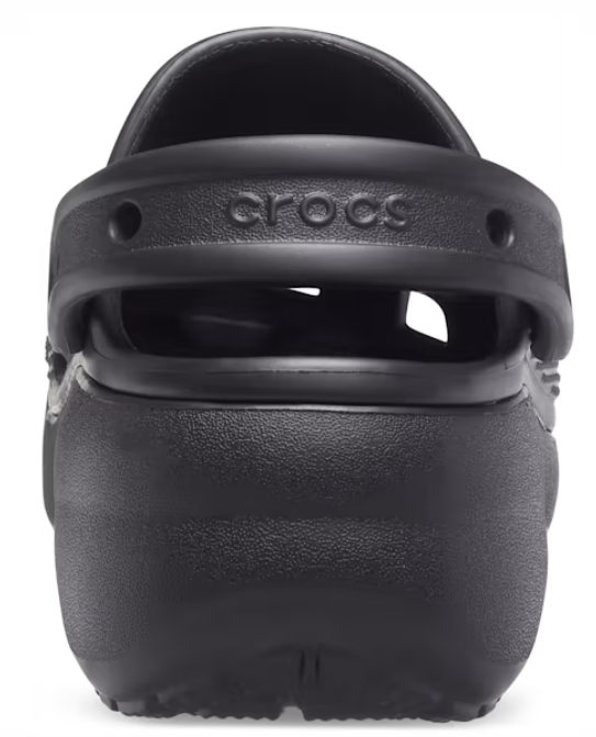 Womens Crocs Platform Clogs Black