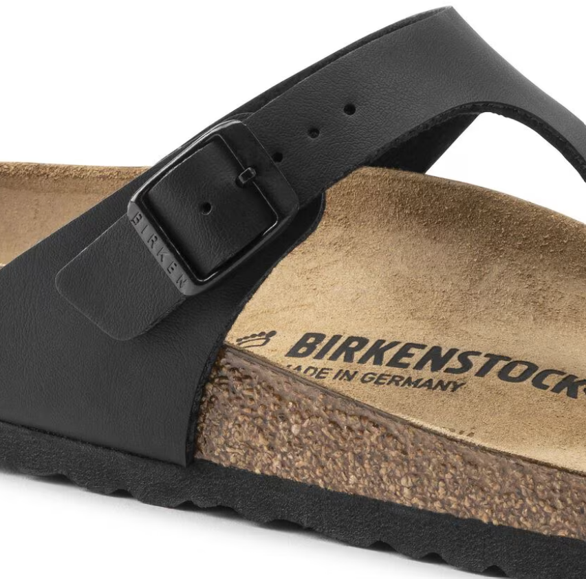 Birkenstock Gizeh Sandals Birko-Flor Black Narrow Fit