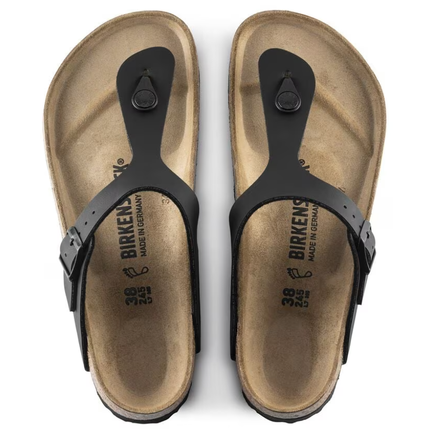 Birkenstock Gizeh Sandals Birko-Flor Black Narrow Fit