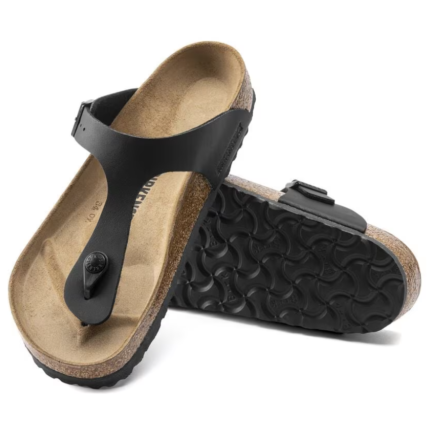 Birkenstock Gizeh Sandals Birko-Flor Black Narrow Fit