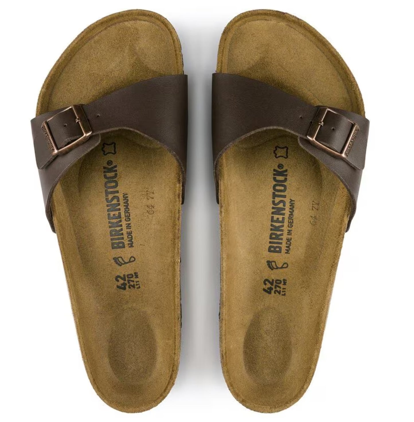 Birkenstock Madrid Birko-Flor Dark Brown Narrow Fit