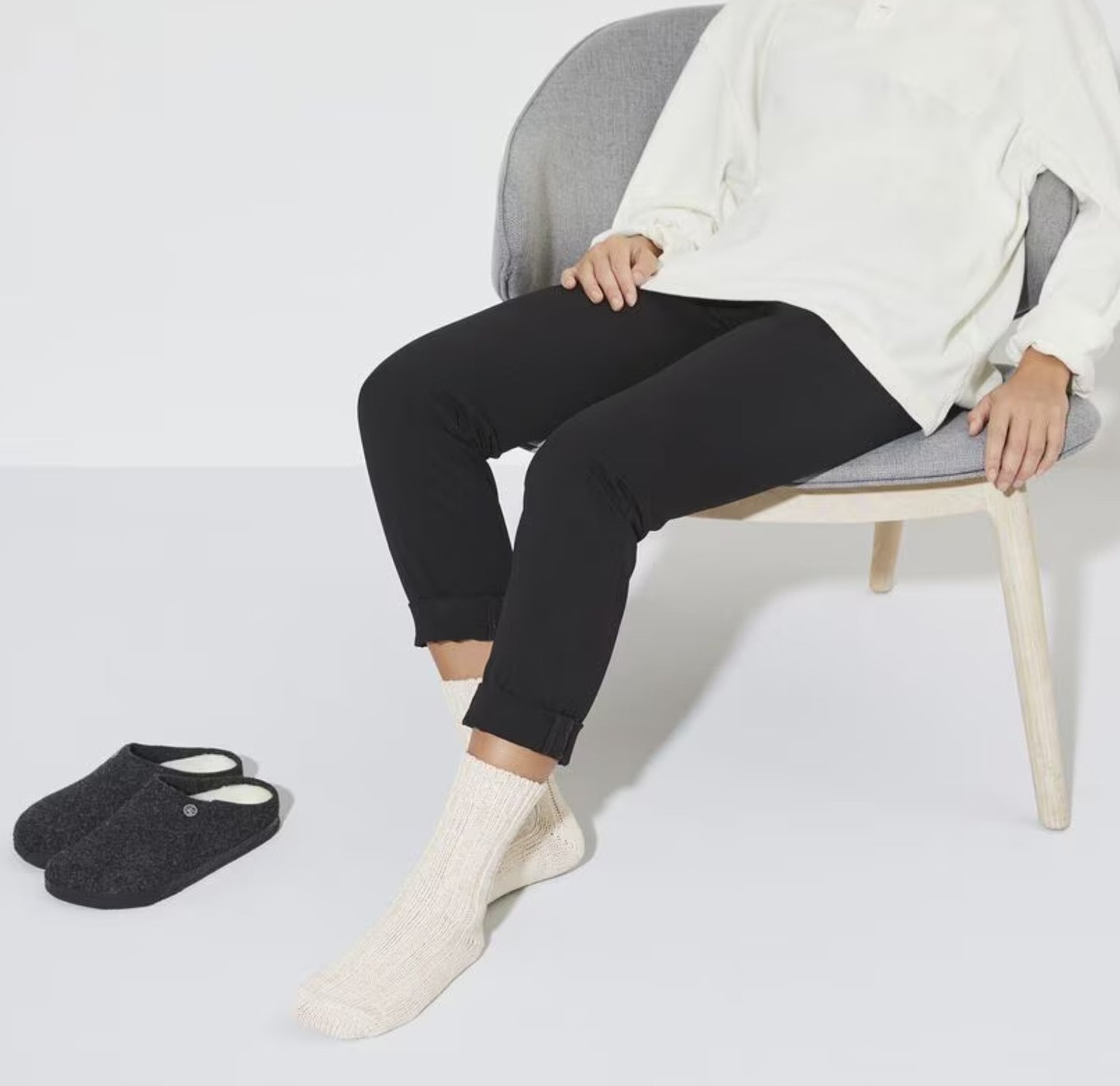 Womens Birkenstock Cotton Twist Sock White