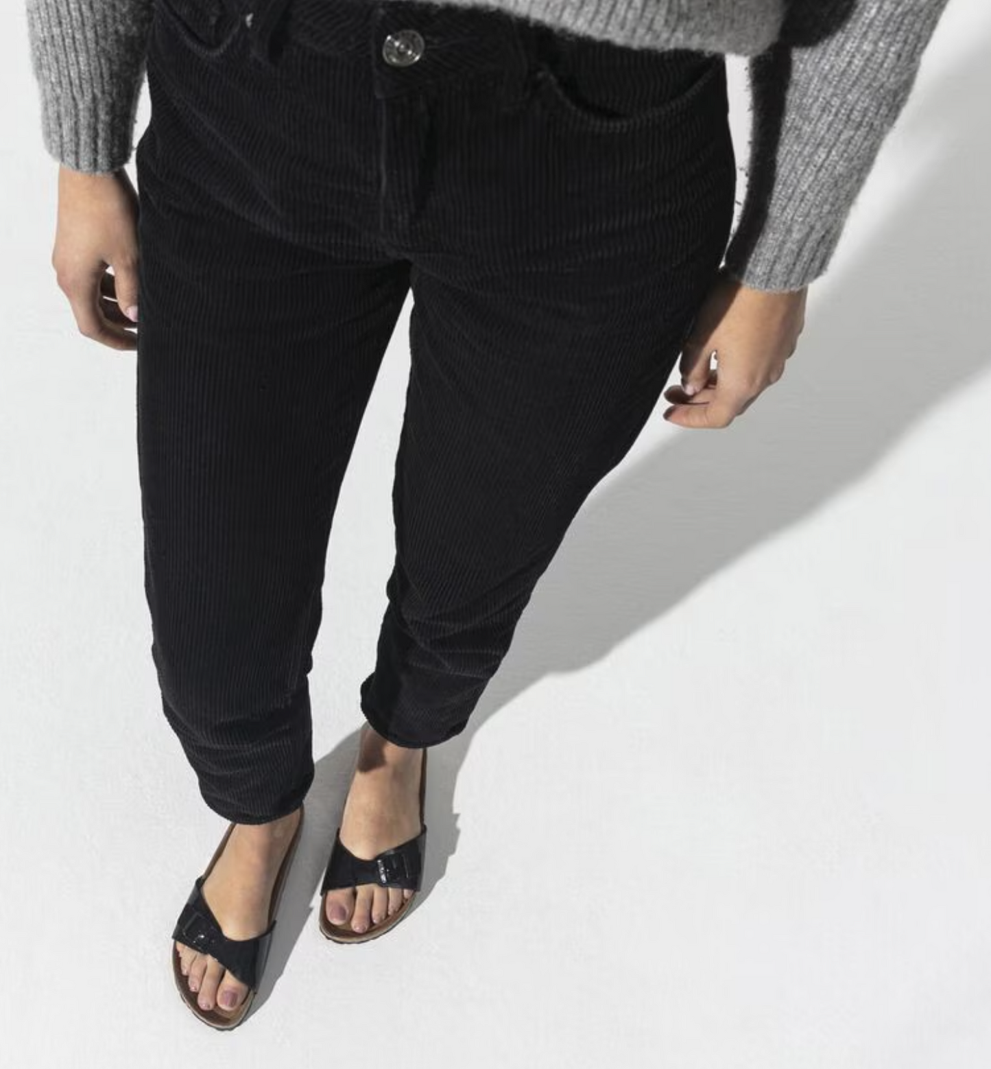 Birkenstock Madrid Sandals Patent Black Narrow Fit