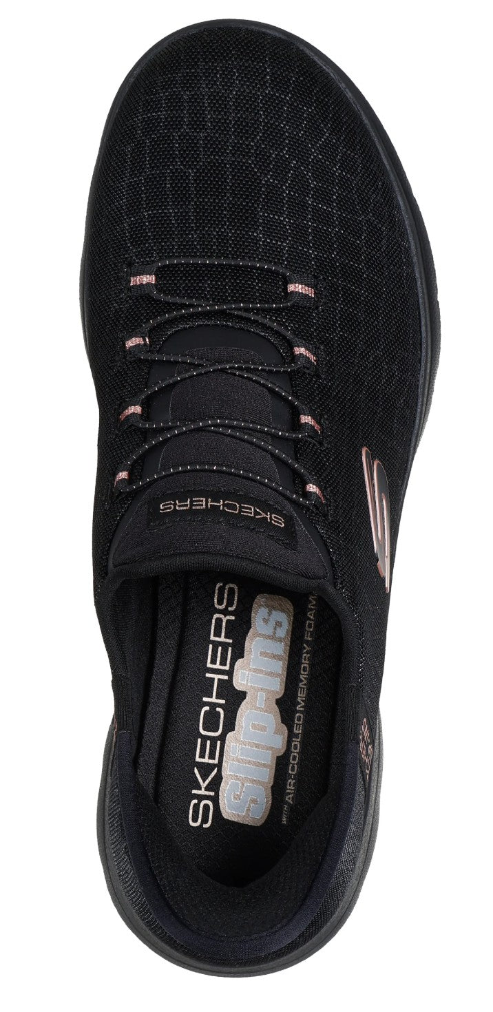 Womens Skechers Slipins Summits Classy Night Black Trainers