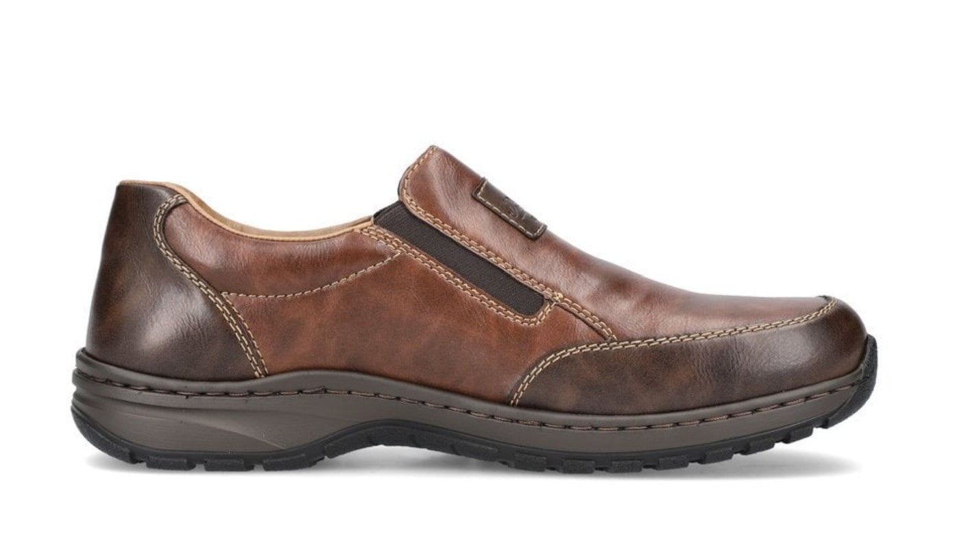 Mens Rieker Extra Width Shoes Brown