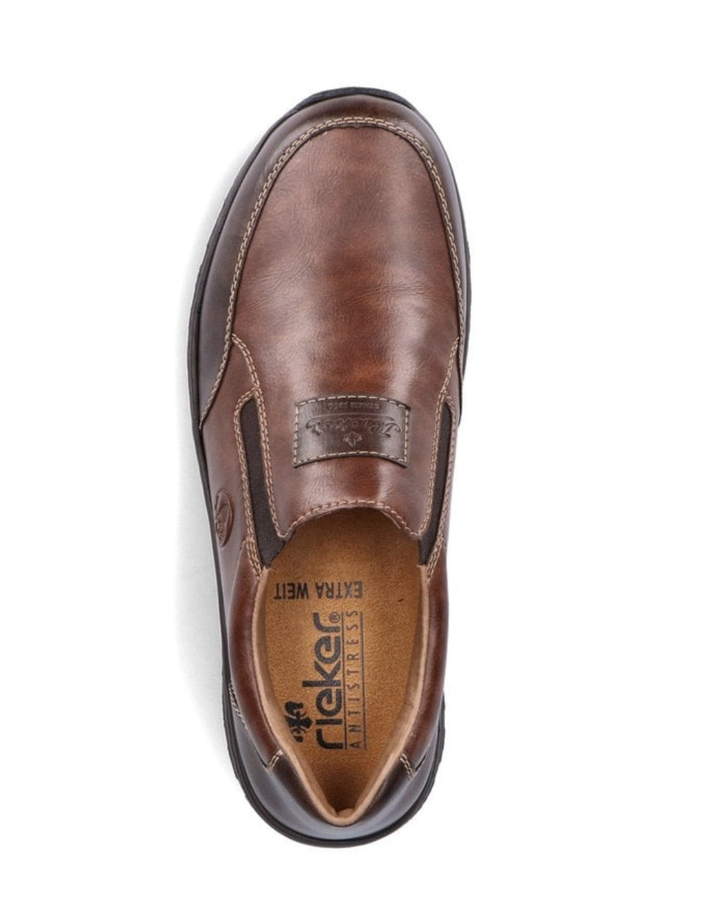 Mens Rieker Extra Width Shoes Brown