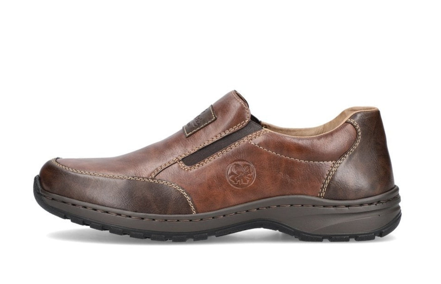 Mens Rieker Extra Width Shoes Brown