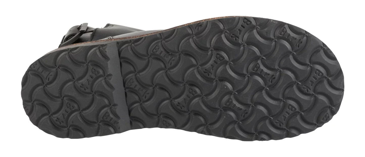 Womens Birkenstock Uppsala Shearling Natural Leather Boots Regular Width Black