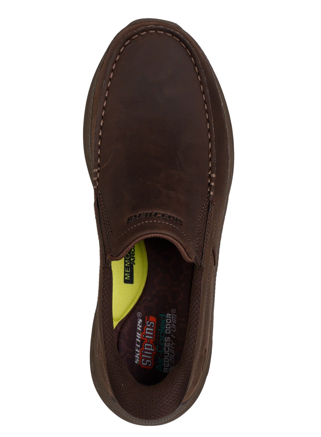 Mens Skechers Slip Ins Relaxed Fit Pollard Osgood Shoes Brown