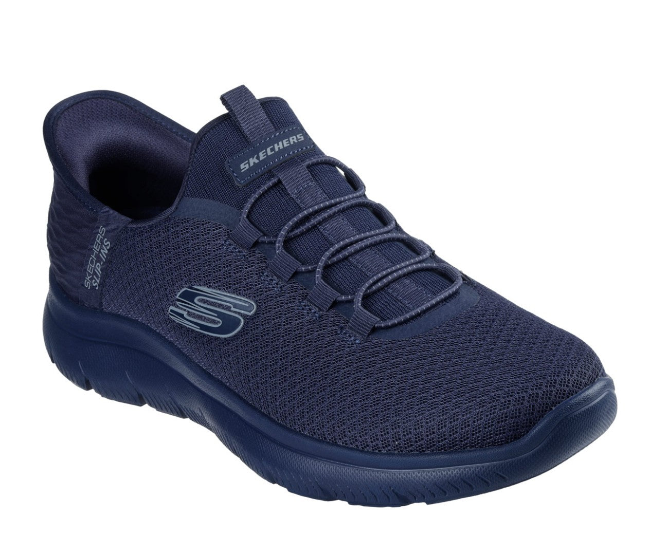 Mens Skechers Slip Ins Summits Trainers Dark Navy