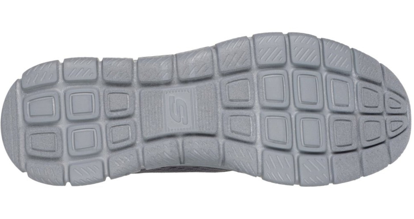Mens Skechers Track Leshur Memory Foam Trainers Grey