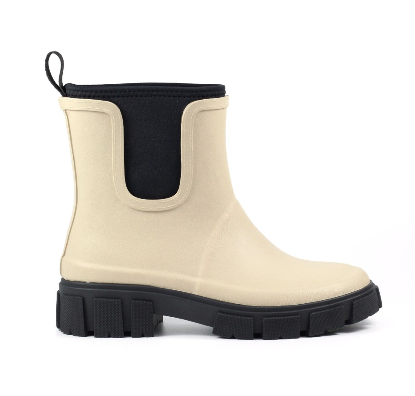 Womens Lazy Dogz Ankle Wellingtons Cream