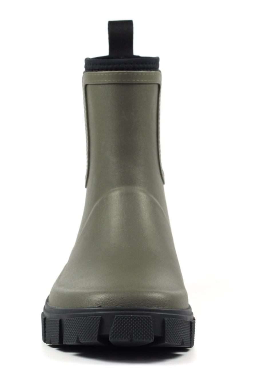 Womens Lazy Dogz Ankle Wellingtons Olive
