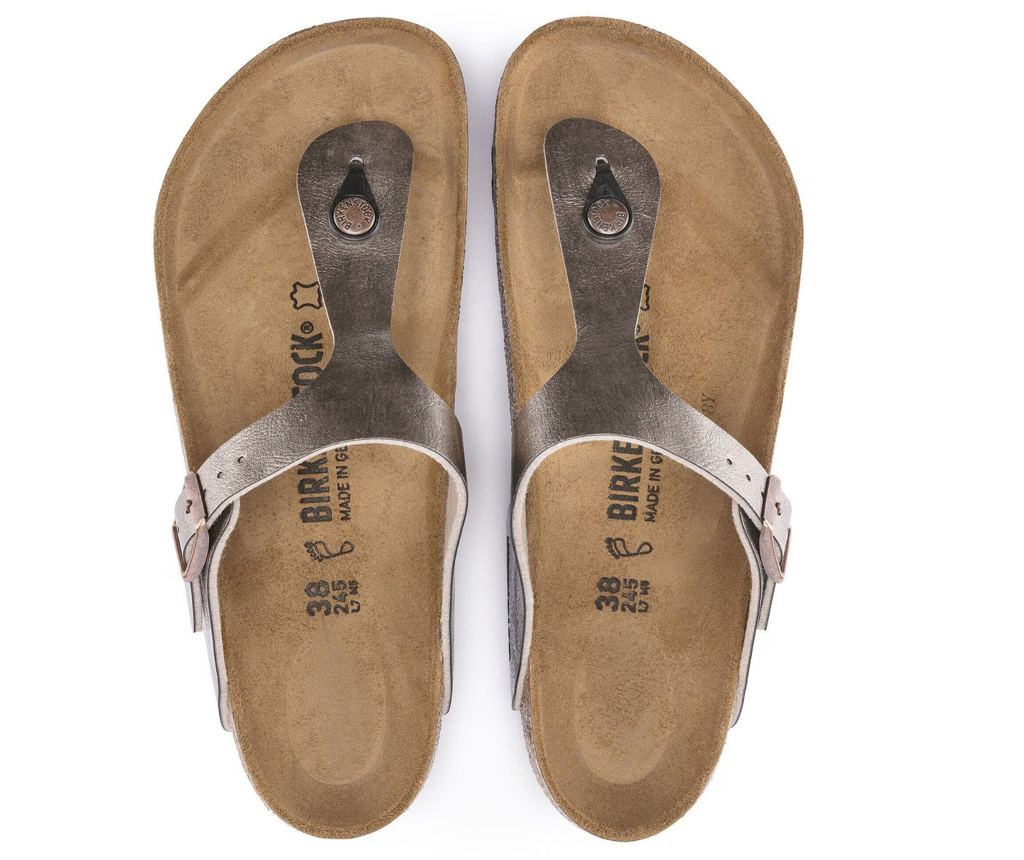Birkenstock Gizeh Birko-Flor Sandals Graceful Taupe Regular Fit