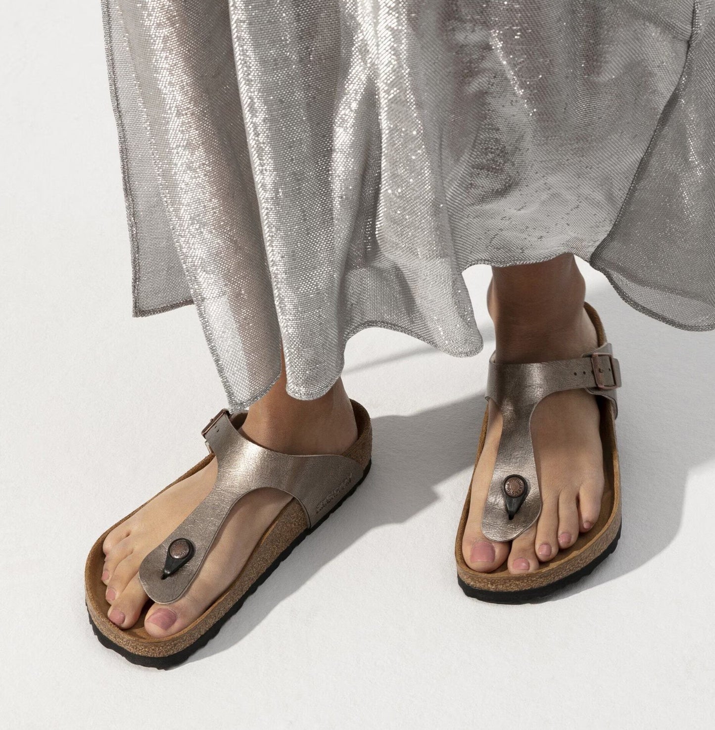 Birkenstock Gizeh Birko-Flor Sandals Graceful Taupe Regular Fit