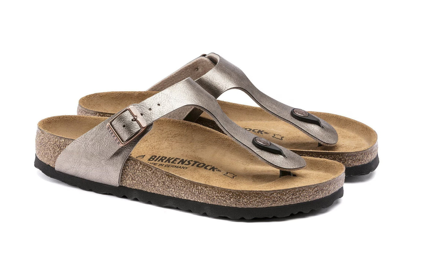 Birkenstock Gizeh Birko-Flor Sandals Graceful Taupe Regular Fit