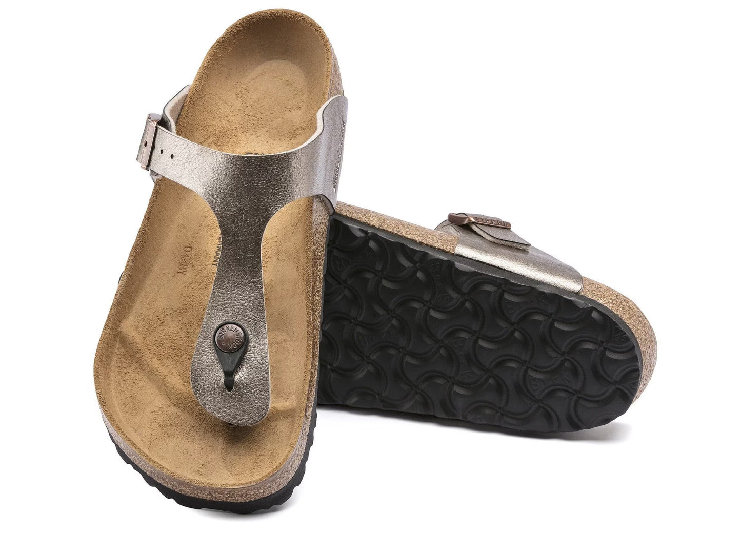 Birkenstock Gizeh Birko-Flor Sandals Graceful Taupe Regular Fit