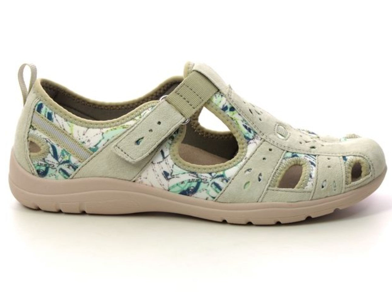 Womens Free Spirit Cleveland Walking Sandals Green Multi