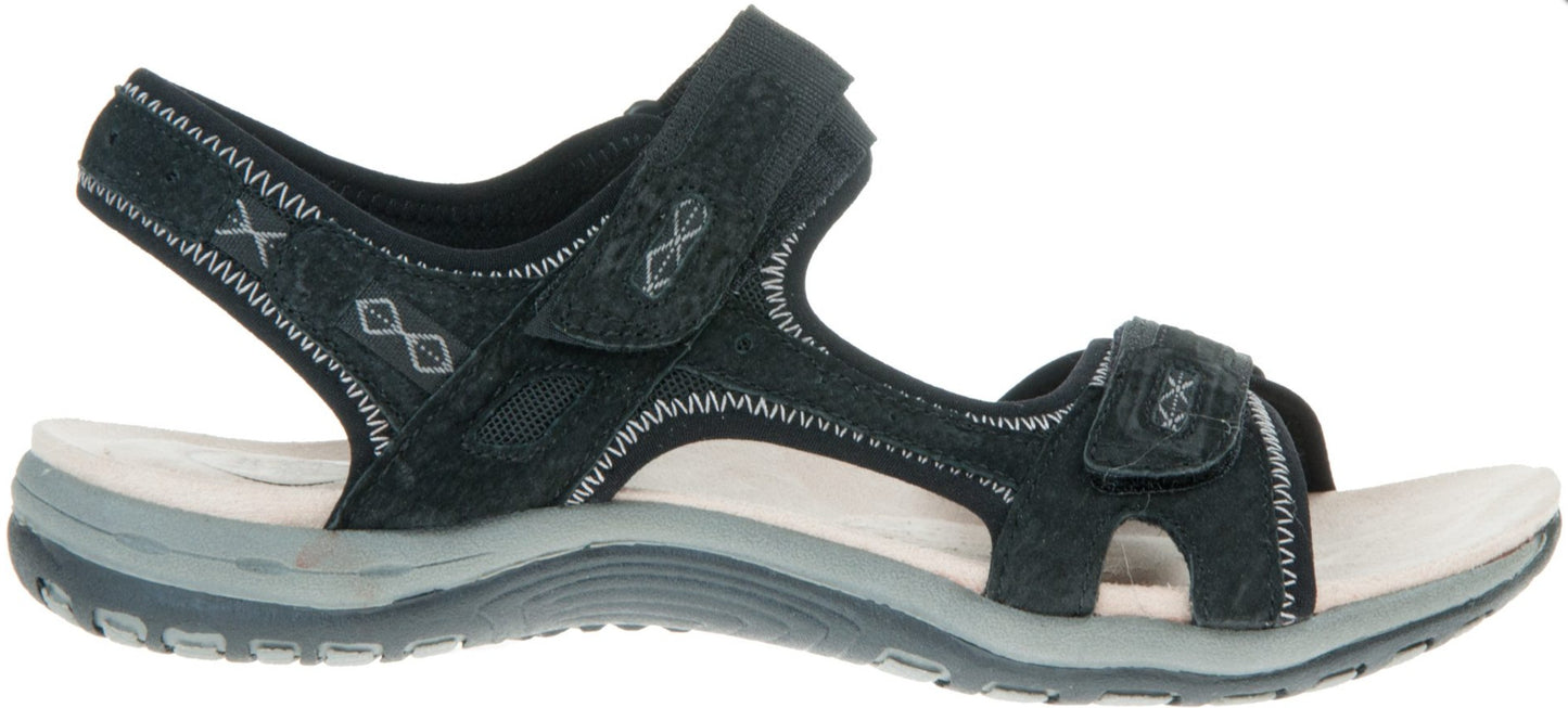 Womens Free Spirit Frisco Walking Sandals Black