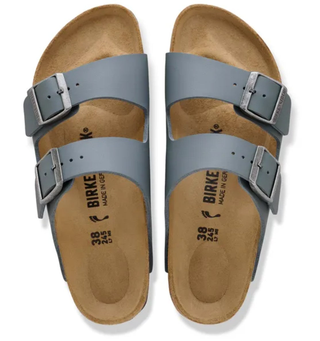 Birkenstock Arizona Birko-Flor Sandals Basalt Grey Regular Fit