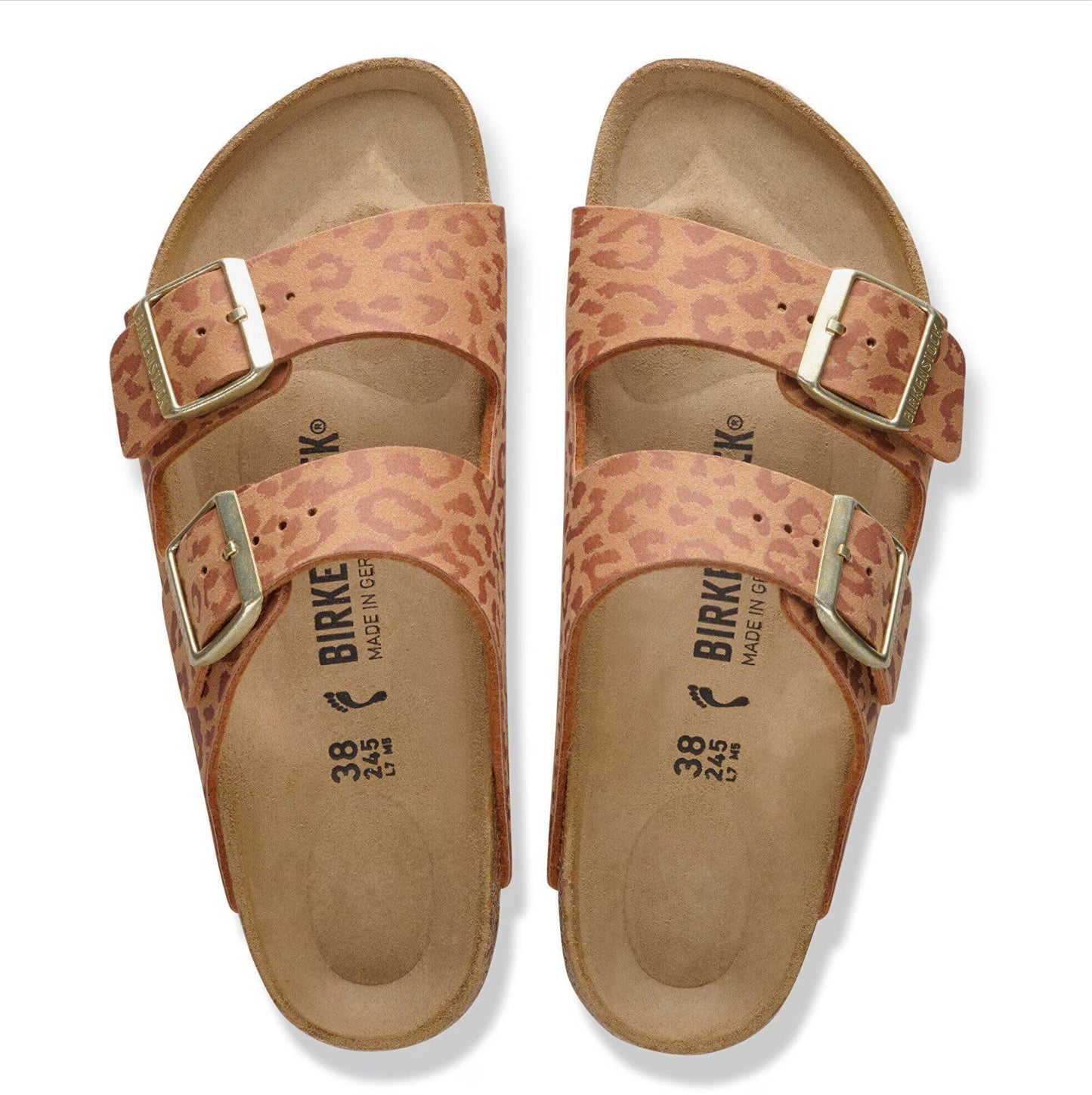 Birkenstock Arizona Synthetics Women Sandals Leo Pecan Regular Fit