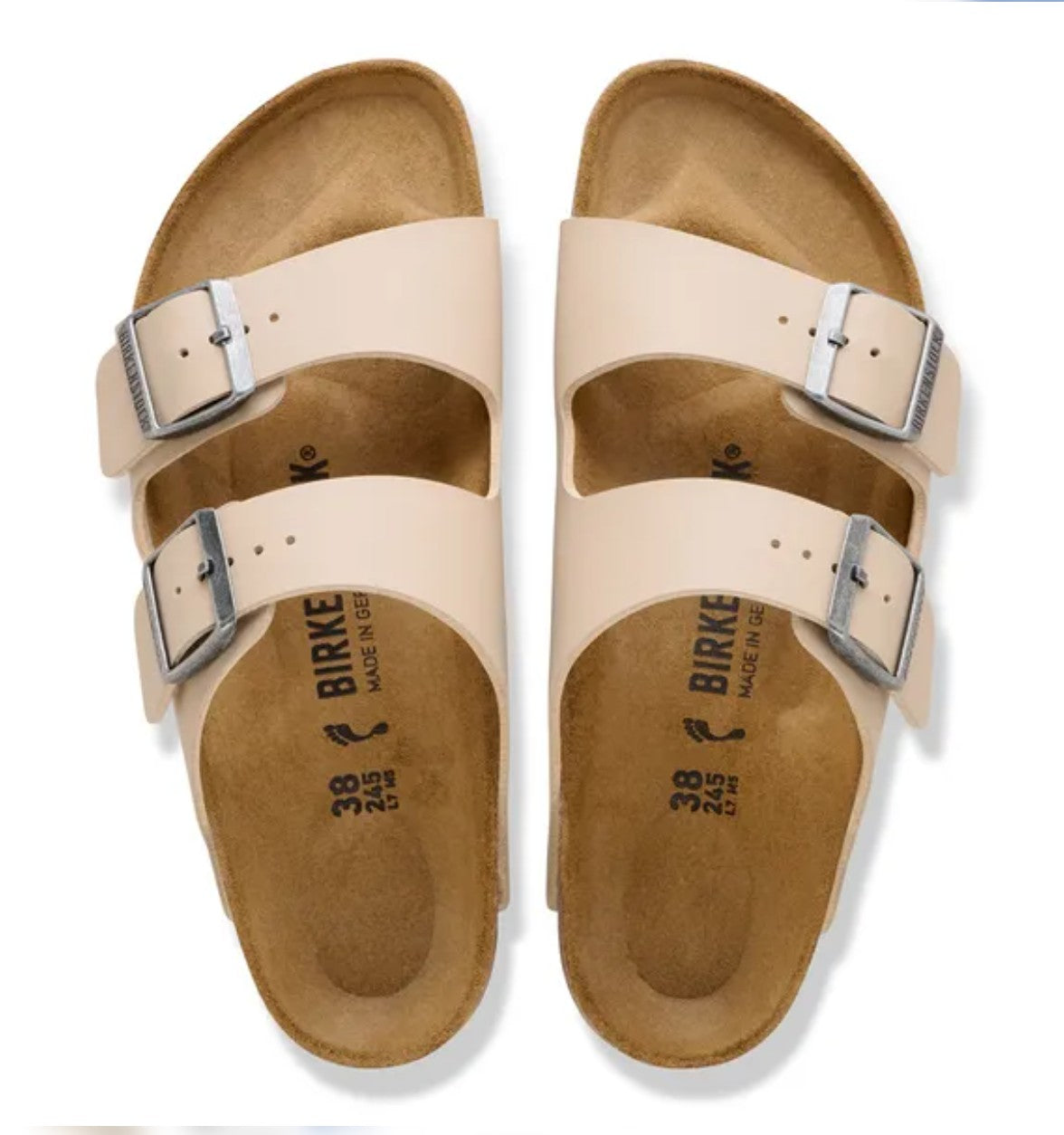 Birkenstock Arizona Birko-Flor Sandals Sandcastle Narrow Fit
