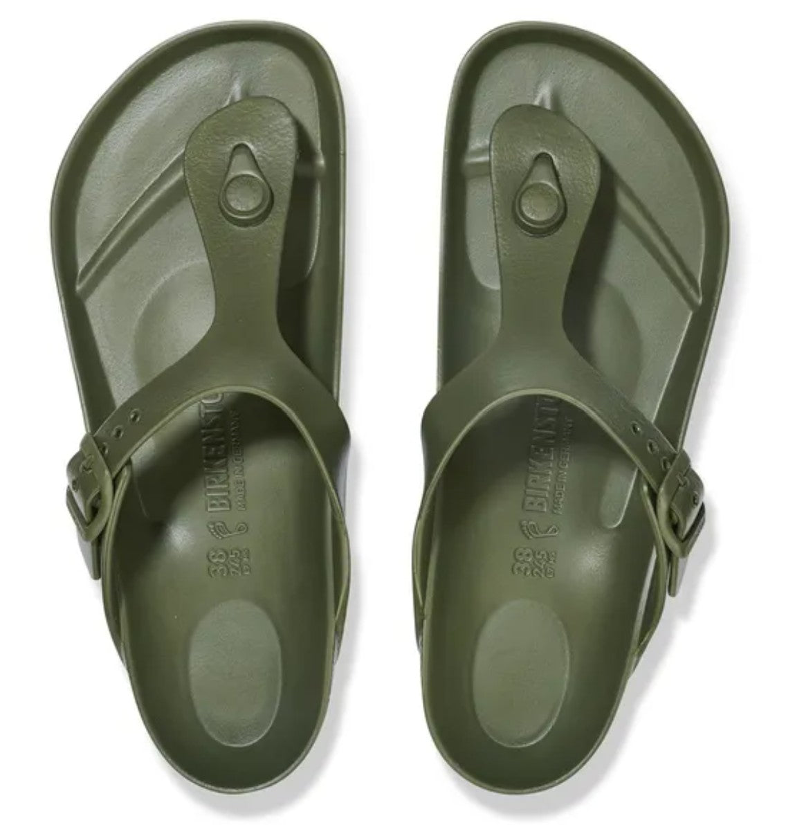 Birkenstock Gizeh EVA Sandals Khaki Green Regular Fit