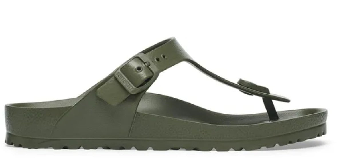Birkenstock Gizeh EVA Sandals Khaki Green Regular Fit