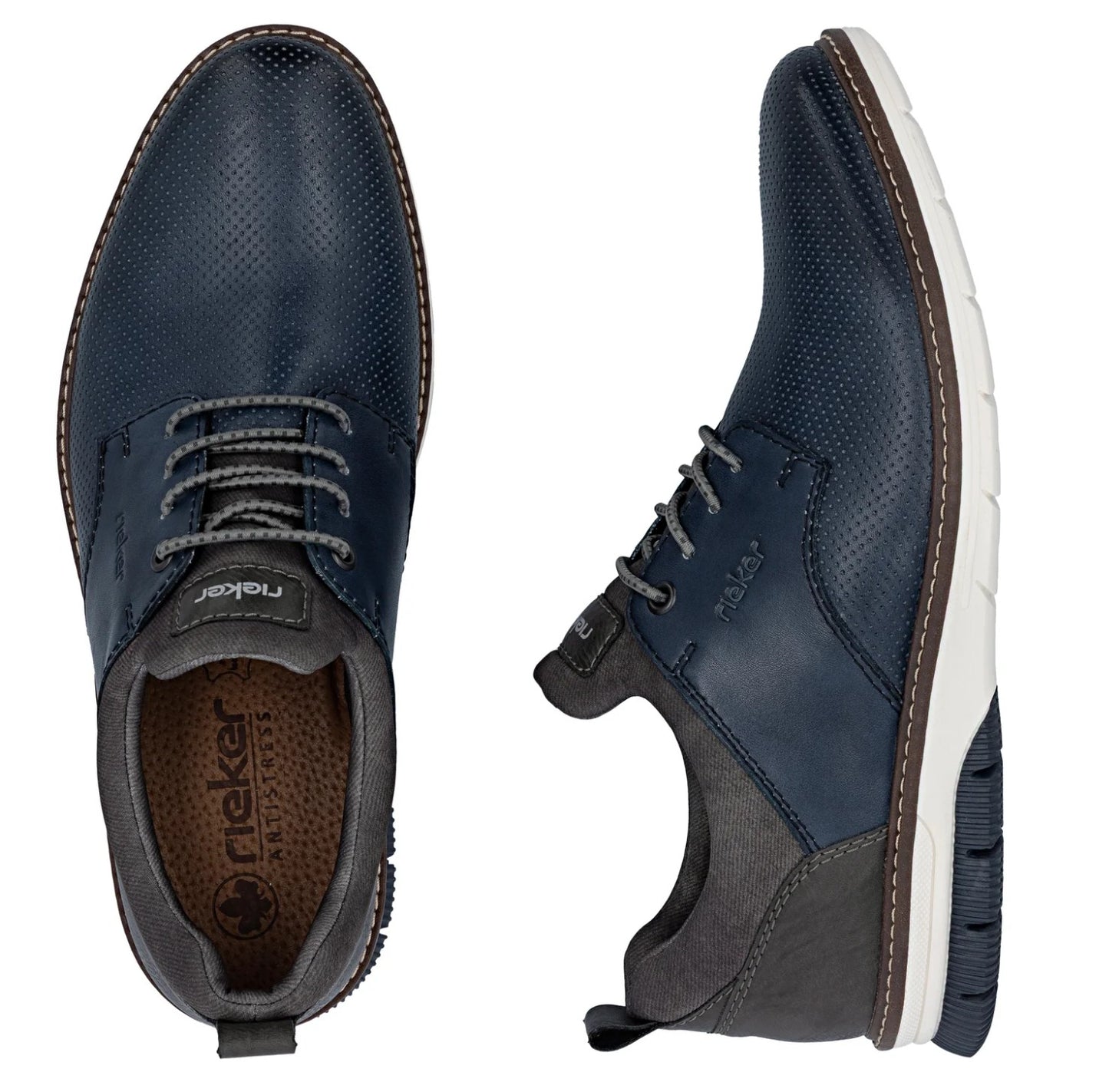 Mens Rieker Trainers Blue