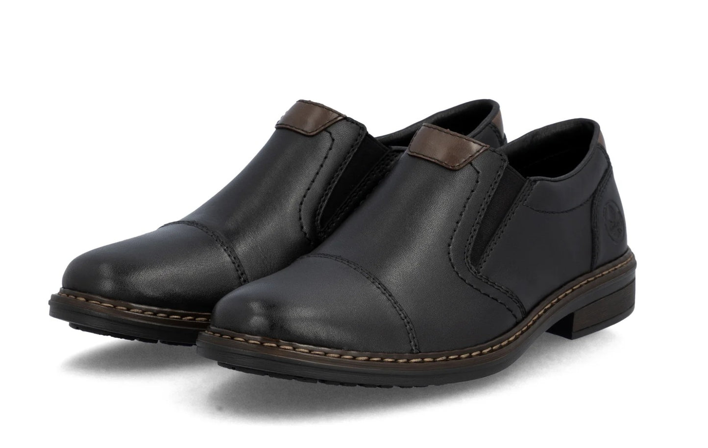 Mens Rieker Wide Fit Shoes Black
