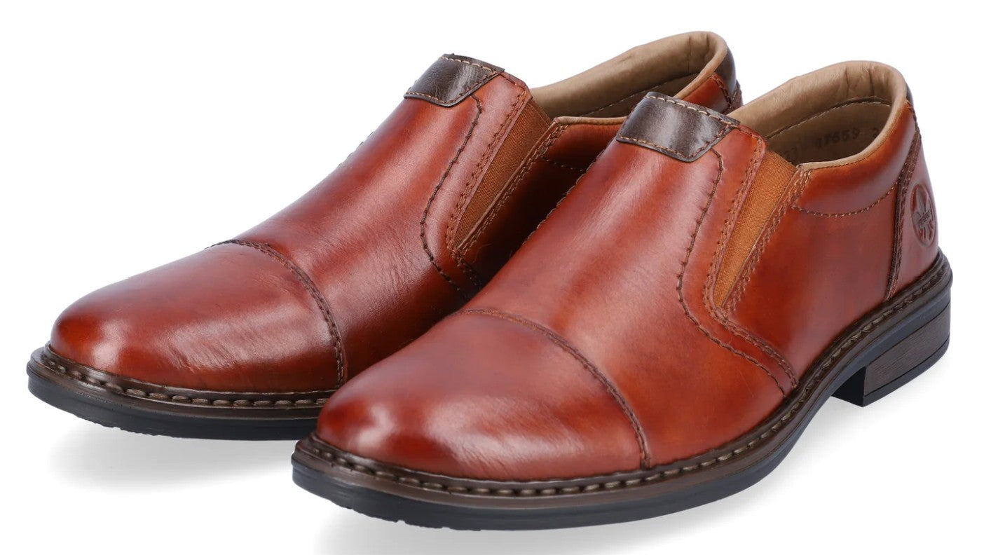 Mens Rieker Wide Fit Shoes Brown