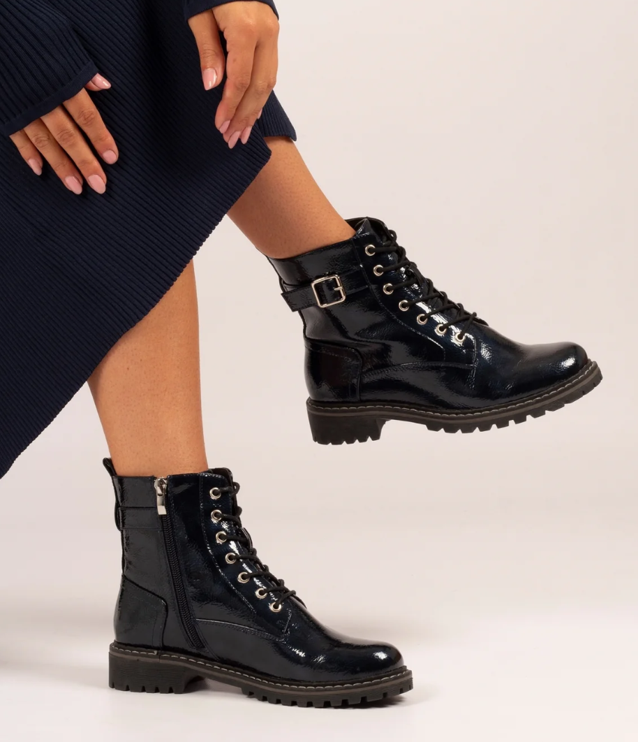 Womens Lunar Parlour Boots Navy