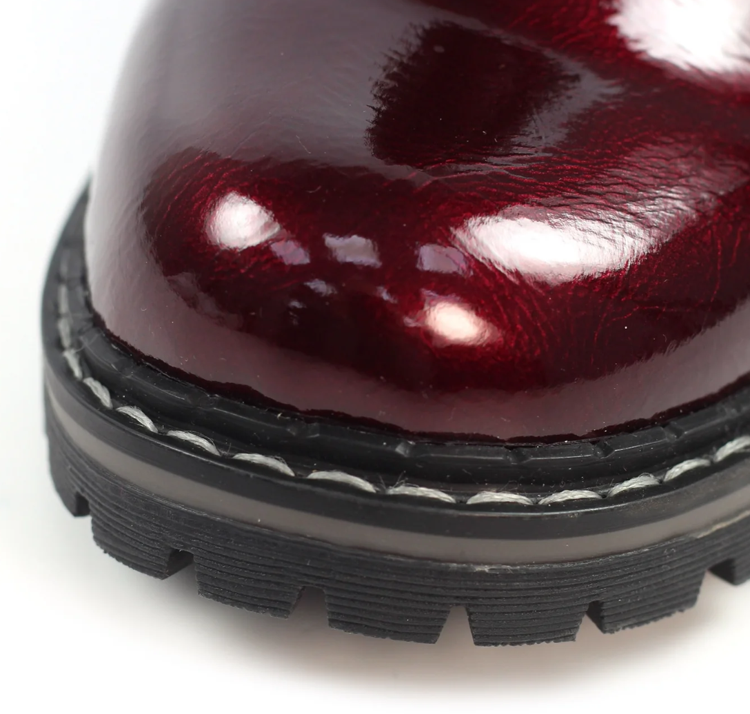 Womens Lunar Parlour Boots Burgundy
