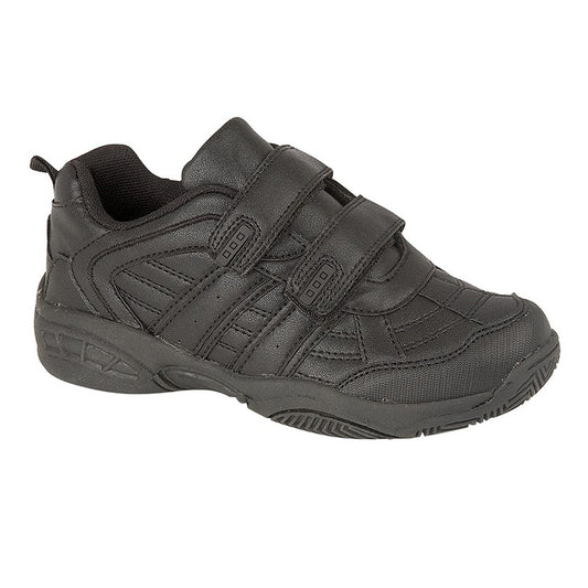 Boys Dek FUSION II Touch Fastening Trainer Black