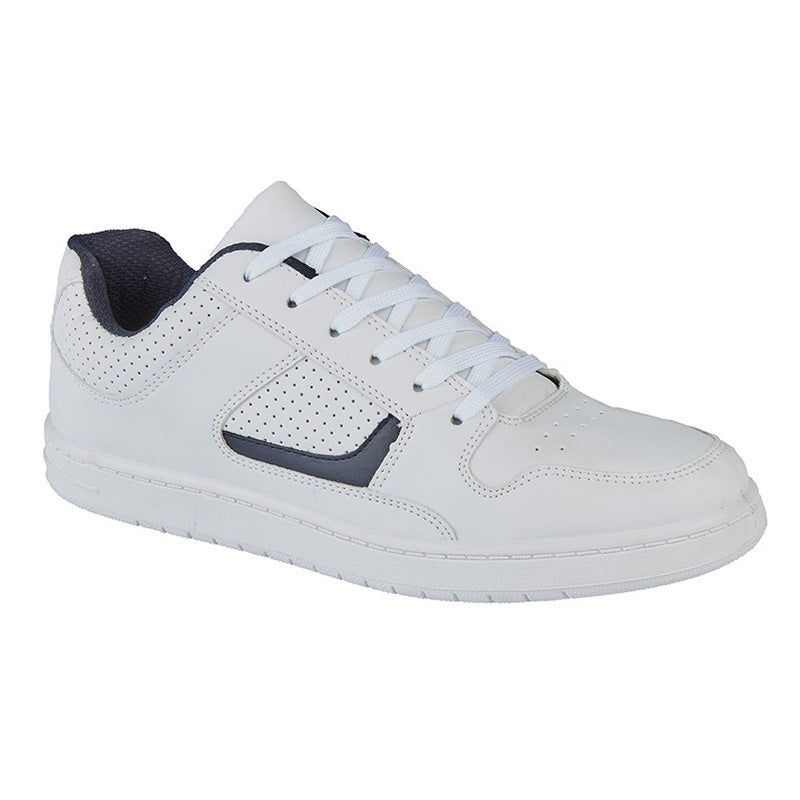 Mens Dek EUSTON Lace Trainer White