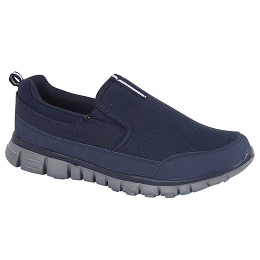 Mens Dek Neptune Slip On Trainers Blue