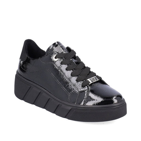 Womens Rieker R-Evolution Leather Trainer-style Shoes Black