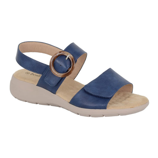 Womens Boulevard Touch Fastening Buckle Sandals Navy