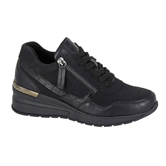 Womens Cipriata ADA Side Zip Trainers Black